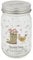 Cooksmart Hen House Lane Glass Money Jar | Farmhouse Design Savings Jar | Clear Glass with Silver Screw Top & Coin Slot | Fun & Practical Home Decor | Ideal for Spare Change & Gifting
