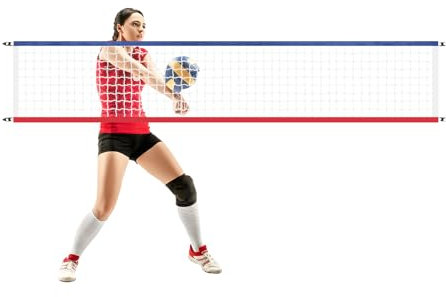 Rete Pallavolo Piscina | Rete Pallavolo 4.57x0.91 m Per Piscine Interrate Facile Da Trasportare | Ricambi Impermeabili Per Badminton Tennis Attrezzature Da Esterno