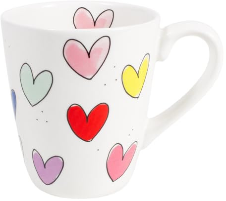 Blond Amsterdam Becher Herzchen, 350ml | Keramik, Herzchen Design, Muttertagsgeschenk, Mikrowellengeeignet, Handwäsche empfohlen