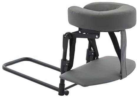 MagiDeal Massage Headrest for Bed Head Cradle and Face Rest Support Cushion Home Massage Kit Adjustable Height Massage Pillow for Home SPA,Standard-Grey