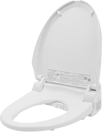 Bidet - Baignoire pour toilettes - Siège de toilette avec chauffage et nettoyage à l'eau chaude - 5 modes de nettoyage - Veilleuse LED - Installation facile - Chauffage de siège pour le confort
