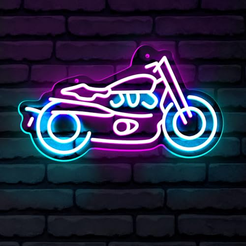 Motorrad LED Neon Zeichen USB Energiesparende Powered Schalter Licht auf Zeichen für Auto Reparatur Geschäfte Männer Höhle Garage Dekor Ideen und Spielzimmer Wandkunst Bar Dekor