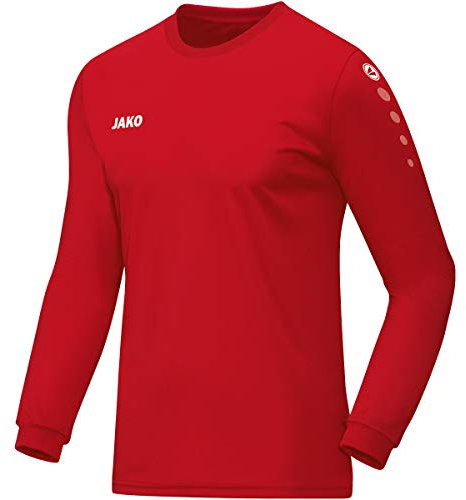 JAKO Kinder Trikot Team (Langarm), Sportrot, 128