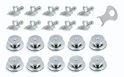 Tenax Komplett-Set 10 x Schraube, Oberteil, 1 x Schlüssel, für Planen 2-5 mm