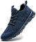 Herren Sneakers Laufschuhe Turnschuhe Sportschuhe Running Schuhe Freizeit Straßenlaufschuhe Fashion Leichtgewichts Atmungsaktiv Walkingschuhe Outdoor Fitness Jogging Sportsschuhe Blau 44 EU