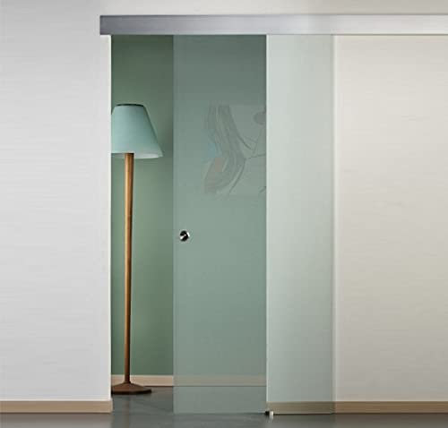 PORTA SCORREVOLE ESTERNA IN VETRO SATINATO 80X210 (DESTRA)