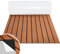 Yakimz Eva Schaum Boot, Teakholz Eva Schaum Bodenbelag, Selbstklebende Deck Teppich, Yachtboden rutschfeste Matte für Boote Yachten Schiffsdecks Schnellboote, 240 x 60 cm, Braune