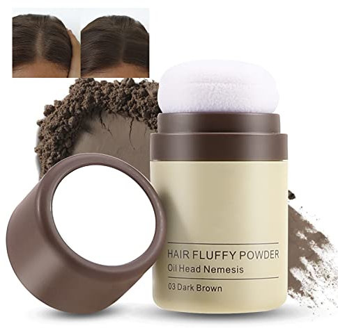 Boobeen Hair Root Touch Up Powder Sweatproof and Oil Control Hairline Shadow Instantly Conceals Hair Loss, Gray Root, Hair Root Colour Touch Up for Women Men