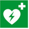 E010 – Automatischer externer Defibrillator für das Herz – Evakuierungs- und Sicherheitsbeschilderung – Größen zur Auswahl – Norm ISO 7010