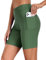 Ekouaer Badeshorts Damen Badehose Schnell Trocknende Boardshorts Bikini Shorts mit Tasche Schwimmhose Armeegrün XXL