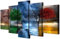 5 Teilig Leinwand Wanddeko Baum Der Vier Jahreszeiten Poster Hd Bilder Leinwanddrucke 5 Stück Gemälde Modern Wohnzimmer Wohnkultur Geschenk (Ungerah