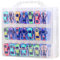 ZUIKAKU Double Sided Toy Storage Case for 48 Hot Wheels, Matchbox Cars, Mini Toys, Small Dolls, Portable Transparent Storage Case with 48 Compartments
