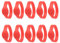 10 Stück RFID-Armband, 125 kHz, RFID-Armband, Silikon-Armband, Ausweis, Sauna-Karte, Zugangskontroll-Armband für Hotel, Schwimmbad, Sauna (Red)