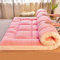 HUMAJORY Japanische Bodenmatratze, Extra Dicke Futon-Bodenmatratze Futon-Matratze, Faltbare Bodenbett-Campingmatratze(Pink,90x200cm)