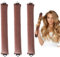 Lot de 3 Boucle sans chaleur - Bigoudis cheveux - Bigoudis pour la nuit - Ruban à friser Overnight Blowout - Bigoudis pour dormir - Bigoudis sans chaleur - Pour tous types de cheveux (Brun)