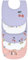 LÄSSIG Baby Kleinkind Lätzchen Set (5 St.) Klettverschluss Baumwolle wasserdicht/Value Pack Bib Happy Fruits Cherry