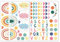 2 Stück Wandsticker Regenbogen Set Wandtattoo Herzen für Junge Mädchen Schlafzimmer Wanddeko für Babyzimmer Wanddeko
