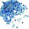 Konfetti Blau Deko Babyparty Junge,Babyparty Dekorationen Konfetti,Streudeko Baby Shower Deko Boy,Blauer Diamant Stern Milchflasche,Taufe Dekoration