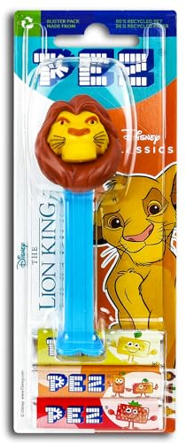 1x PEZ Spender LION KING/König der Löwen inkl. 2 x Pez Bonbons 2 x 8,5 g