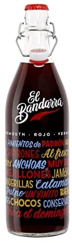 El Bandarra Rojo Vermut 100 cl. Botella de 1 litro, Vermouth de Barcelona.