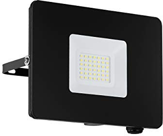EGLO LED Außen-Strahler Faedo 3, 1 flammige Außenleuchte, Wandstrahler aus Alu, Farbe: Weiß, Glas: klar, 30 Watt, IP65