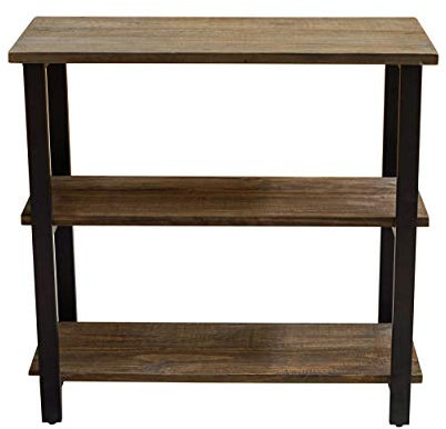 Alaterre Furniture Pomona Under-Window Bookshelf, Rustic Brown, 31”x14”x30”