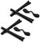 SOODASE Negro 2pcs Kit de goma de silicona Earsocks de repuesto Para Oakley Radar Series Gafas de sol