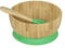 BIOZOYG Juego de bols de bambú redondo I Bol con ventosa y cuchara - Certificado FSC I bol madera de bambú para niños - Tazón de papilla y de cereales para bebés I Vajilla de bambú redonda verde
