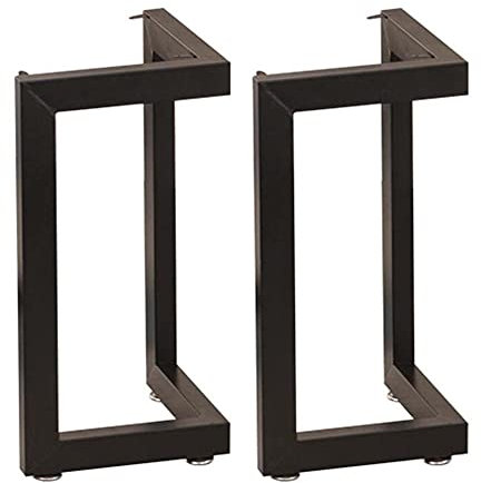 WFENG Tischkufen|Metall Tischbeine DIY für Esstische Schreibtische Couchtische Bänke/Schwarz/Industrie/Sehr gute Tragfähigkeit/B / W600mm×H725mm