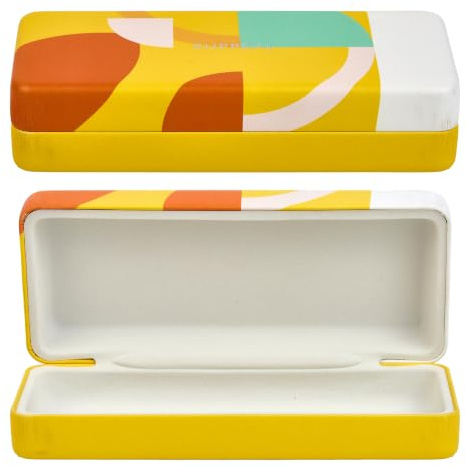 Hartschalen-Brillenetui, robustes Hardcase für Brille & Sonnenbrille | Robuste Hartschale mit weichem Filzfutter – in verschiedenen Farben & Designs, inkl. Brillenputztuch