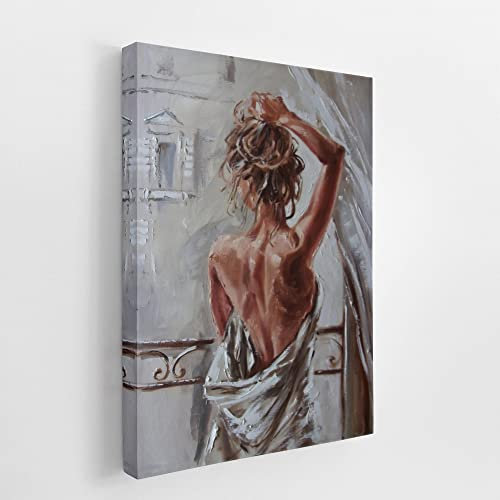 Yangxiaolei Wandposter Sexy Frau mit halb nacktem Rücken A Poster Set, Bilder Set, Bilder groß Moderne Bilder Wanddeko, Wandbilder für Wohnzimmer Schlafzimme 70x100cm(27.6x39.4inch) Rahmenlos