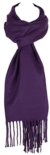 Hat To Socks Herrlich Weicher, Klassisch Winterschal für Damen und Herren - Warm und Elegant (Lila)