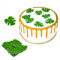 Houhounb Lot de 48 décorations comestibles en feuille de palmier pour cupcakes avec feuilles tropicales - Pour mariage, fête prénatale, fête d'anniversaire