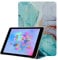 Cadorabo Hülle kompatibel mit Apple iPad Mini Mini 2 Mini 3 Mini 4 Mini 5 Handyhülle aus Kunst Leder im Marmor Design [Kartenfächern] Case Hülle für iPad Mini Mini 2 Mini 3 Mini 4 Mini 5 in Grün