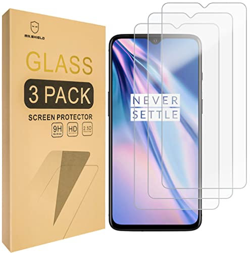 Mr.Shield Schutzfolie Kompatibel mit OnePlus 7T [3 Stück] Schutzglas Schutzglasfolie 9H Härte, HD Klare Displayschutzfolie