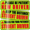 3 Stück Student Driver Auto Magnet groß, New Driver Magnet für Auto, Wiederverwendbarer Auto-Stoßstangen-Aufkleber, Please Be Patient Keep Distance Sicherheitsschild