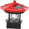 OSALADI Landschaftsbeleuchtung Solar Rot LED Angetrieben Rotierende Terrasse Ornament Teich Leuchtturm Werkzeug Praktisch Im Freien Außen Dekore Grad Licht Hof Garten Haus Rasen Lampe