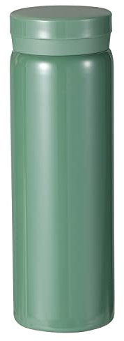 Small Flask, Cute Water Bottle, Vacuum Insulated Flask for Hot & Cold Drink, Keep 12H Hot & 6H Cold (Green, 280ml)