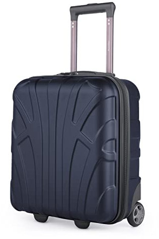 suitline - Kleiner Koffer 45x36x20 cm, Easyjet Freigepäck Underseat Handgepäck, Bordgepäck Trolley leicht, 30 Liter, ABS Hartschale, Dunkelblau