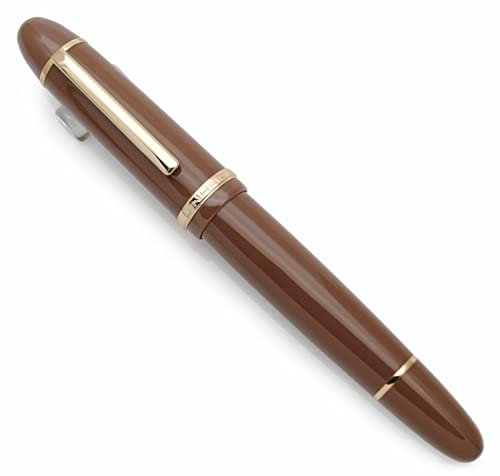 JINHAO X159 Resin Fountain Pen with Ink Converter (Fine Nib, Gold Clip-Coffee)