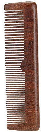 Bartkamm, Tragbarer Herren-Bartkamm, Sandelholz, Antistatisch, für Bart, Schnurrbart, Haarstyling-Kamm, Tragbarer Bartkamm Frisieren und Rasieren