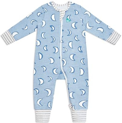 Love To Dream™ Footless Romper, Long Sleeves Design, Soft and Stretchy, One-Piece Layering-Eclipse