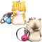 Chat Porte Clés Mignon, Porte-Clés Chat, Animaux Porte- Clés, Chaton Porte Clés pour, Figurine Porte clés Créatif Dessin Animé Chat, Cadeau Porte-clés 2PCS, pour Pendentif Porte clés