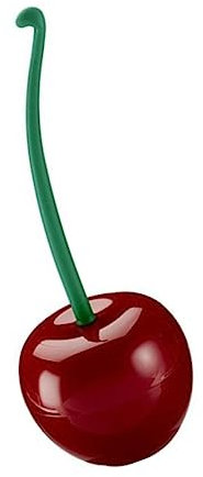 JOINPAYA Scopino WC con Portascopino in Plastica Pratico per Pulizia Bagno e Toilette Spazzola Bianca con Manico Rosso Vino Facile da Riporre per Casa Ufficio e Hotel