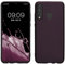 kwmobile Case kompatibel mit Huawei P30 Lite Hülle - Schutzhülle aus Silikon metallisch schimmernd - Handyhülle Metallic Brombeere