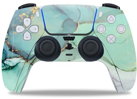 Wonhomke Marbel Design for PS5 Controller Skin Sticker for PS5 Gamepad Joystick Skins for PS5 Controllers Controller PVC Sticker (PS5-001)