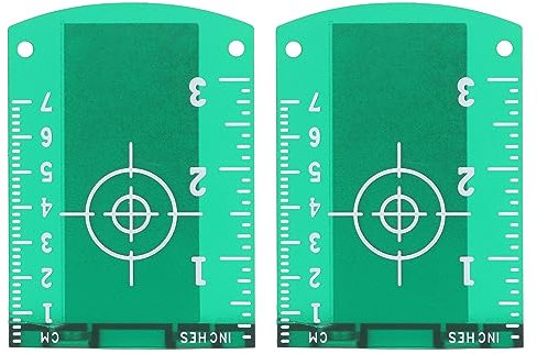 VOBOR Magnetische Zielplatte,Laser Zieltafel Und 2 Stück Laser-Wasserwaage,Magnetische Zielscheibe Für Ausrichtungslaser und Linienlaser Kreuzungslaser Für Eine Verbesserung Der Laser-Sichtbarkeit