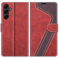 MOBESV Hülle für Samsung Galaxy A55 5G Handyhülle, Lederhülle mit Kartenfach, Klapphülle mit Ständer, Flip Case Handytasche Schutzhülle, Modisch Rot