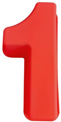 Large Red Number 1 Mold for Chocolate and Fondant - DIY Silicone Cake Mold for Food and Crafts