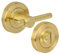 HANDLEZONE® Knurled Bar Designer Bathroom Toilet Door Thumb Turn and Release Set - Satin Brass